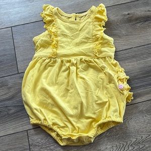 Rufflebutts yellow Romper